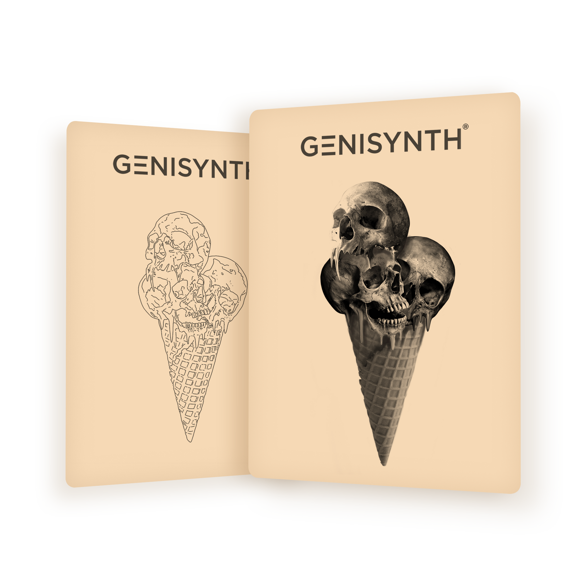 Skull Desing in the Ice cream by Genisynth