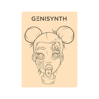 Genisynth Acid Girl Tattoo Practice Skin